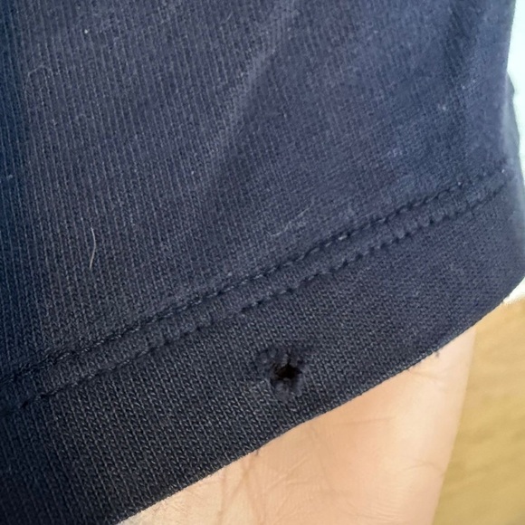 Eddie Bauer Navy Cotton Hooded Henley Shirt Men’s Size XL - Picture 6 of 7